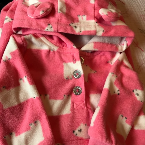CARTERS Baby Girl Hooded Day Rompers Bundle of 2 - Picture 3 of 5